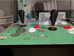 1up arcade-regler - Spielzeug Spiel Zubehör controller 3d print model - Mito3D