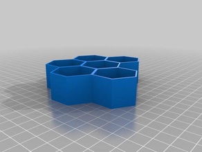 multi-hex-riser axolote hex-system - Spielzeug Spiel Zubehör 3d print model - Mito3D
