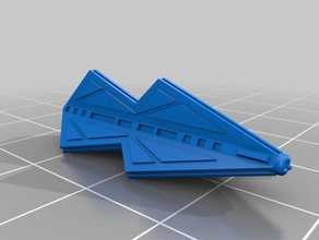 spinnenähnliche cruiser-w - Spielzeug Spiele scifi starship 3d print model - Mito3D