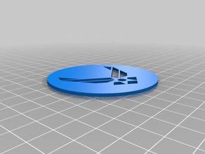 Hava Kuvvetleri sembol şablon paralar rozetleri usaf 3d print model - Mito3D