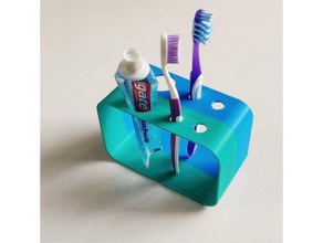 toothbrush holder bathroom stand 3d print model - Mito3D