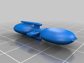 lizard cruiser i giocattoli giochi scifi starship 3d print model - Mito3D