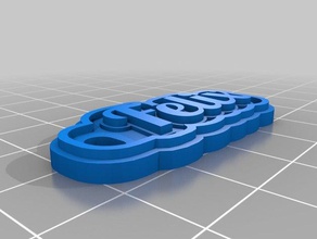 felix key chain keychains customized 3d print model - Mito3D