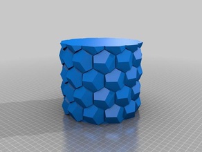 honeycomb vase 150 decor customized 3d print model - Mito3D