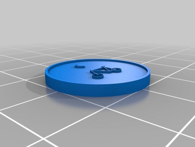 hydrogen bike coin props 3D print model - Mito3D