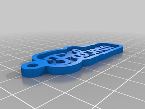 fatma Anahtarlık özelleştirilmiş 3d print model - Mito3D