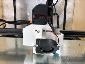 cr10s direct drive bondtech e3dvolcano ezabl probe threaded inserts prusa fan mount printing 45 degree 5015 creality 3d print model - Mito3D