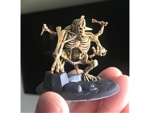 mortos-vivos osso golem de 28mm jogos 32mm behemoth dnd em miniatura encontrar fantasia a figura miniaturas monstro esqueleto crânio warhammer 3d print model - Mito3D