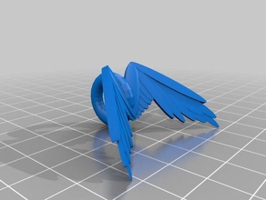 wings pendant jewelry 3d print model - Mito3D