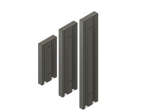 hjv v-slot wall rail 40mm 3d printer accessories holder vslot 3d print model - Mito3D