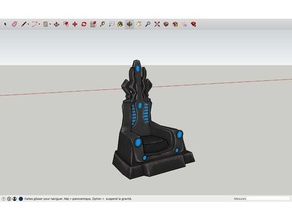 trono de thanos en marvel 3d la impresión vengadores final marvel, comics 3d print model - Mito3D