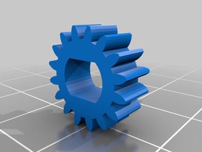 sprur gear-din 3d de la impresora partes 3d print model - Mito3D