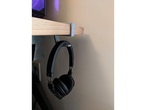 headphone hanger ikea gerton desk audio 3d print model - Mito3D