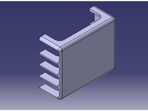 disque dur externe de la structure base ordinateur catia hdd stand 3d print model - Mito3D