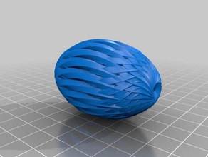 hollow intagliato uovo art la pasqua di 3d print model - Mito3D