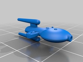 lagarto fragata brinquedos jogos scifi starship 3d print model - Mito3D