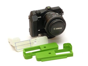 canon eos aderência arca suíço porta da bateria câmara 3d print model - Mito3D