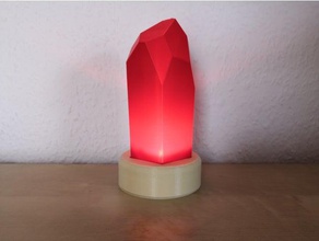 la base de cristal quartz lampe l'électronique led 3d print model - Mito3D