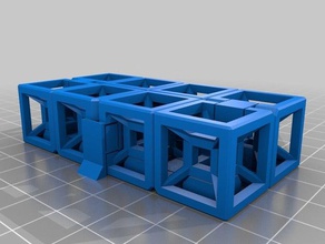 infinite torture cube v2 fidget toy fun game infinity kobayashi nsfw overhang test printer 3d print model - Mito3D