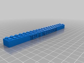 my customized lego block necklacekeychain construction toys 3d print model - Mito3D