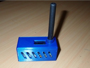 punto caliente de la caja electrónica amature radio radioafición openscad rpi cero ups 3d print model - Mito3D