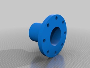 flange pipe stub engineering corrosion fluorinar fluoropolymer kynar nile polymers purity pvdf radiation 3d print model - Mito3D