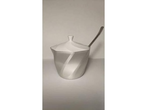 sugar bowl kitchen dining 3d print model - Mito3D