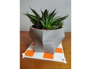 yet another succulent pot decor 3d printing creality ender 3 flower vase plant 3d print model - Mito3D