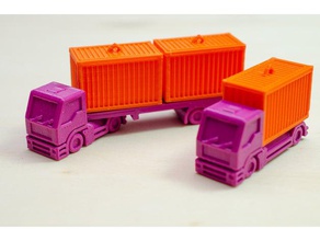 LKW meine container-Schiffe - Spielzeug Spiel Zubehör Auto Kinder lkw Logistik Modell nsfw transport 3d print model - Mito3D