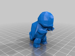 squirtle 3d de l'impression pokemon chiffres 3d print model - Mito3D