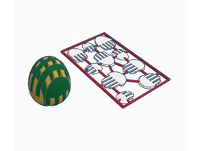 easter egg puzzle business card sculptures cards easteregg design eggs 3d print model - Mito3D