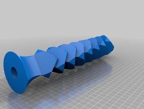 hookahshisha torso 20mm rod art waterpipe 3d print model - Mito3D