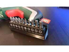 bosch ixo bit rack tool holders boxes drill 3d print model - Mito3D