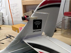 queue de support caméra radian proruncam micro aigle rc des véhicules fpv planeur avion 3d print model - Mito3D