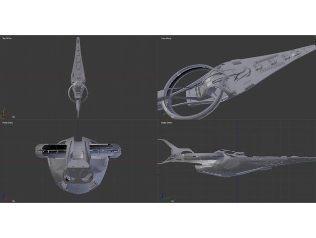 elite peligroso majestuosa clase interdictor el progreso del trabajo vehículos elitedangerous farragut gutamaya 3D print model - Mito3D