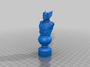 marvel thor xadrez 3d impressão 3d print model - Mito3D