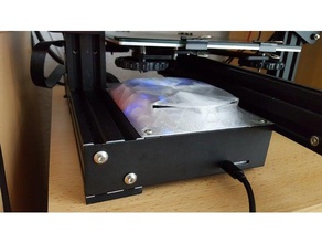 ender 3 case cover 80mm fan 3d printer parts 3d print model - Mito3D