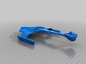 Klingonisch zgal Klasse Schlachtschiff tos-ära Fahrzeuge 3d print model - Mito3D
