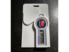 rsa rfid badge holder keychains 3d print model - Mito3D
