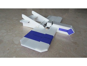 xjets outlaw250 600 mm di schiuma rc airplane i veicoli modello openscad 3d print model - Mito3D