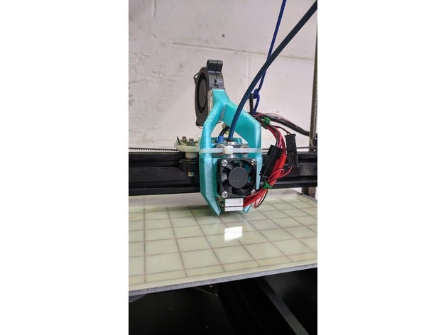 e3d v6 fan duct printer accessories compact cooling e3dv6 genuine geometric hotend parts fans tevo tarantula 3D print model - Mito3D