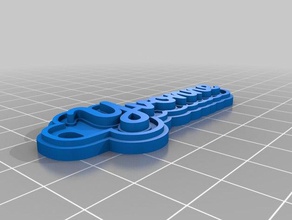 yvonne keychain keychains customized 3d print model - Mito3D