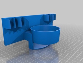 zahnb&uumlrsten becher wandhalterung 3d de l'impression zahnbrstenhalter 3d print model - Mito3D
