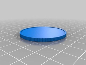 blank coin 40mm coins maker makercoin model money token tokens 3d print model - Mito3D