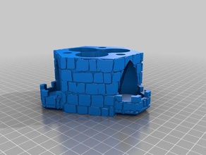 three-path dice tower randomizer toy game accessories 3d print model - Mito3D