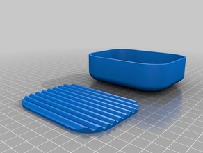 seifenschale mit zwischenboden 3d impressão seifenhallter 3d print model - Mito3D