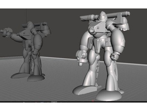 robotech zentran männliche power-Rüstung Produktionslinie 2aunit 1 Spiele rrt wargame zentraedi 3d print model - Mito3D