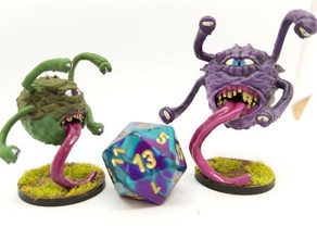 spectator 28mm tabletop gaming creatures beholder dnd miniature roleplaying rpg 3d print model - Mito3D