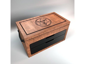 tool chest model furniture box cnc organizer tools wood 3d print model - Mito3D