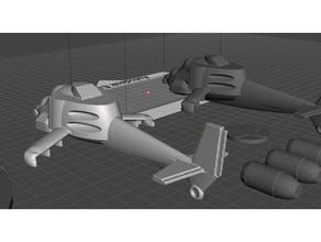 robotech un forces commanchero gunship games global civil war rrt world iii 3d print model - Mito3D